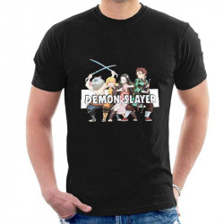 Camiseta Demon Slayer manga corta negra | Marbisa